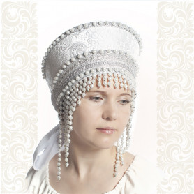 Кокошник Серебряная княжна- фото 1